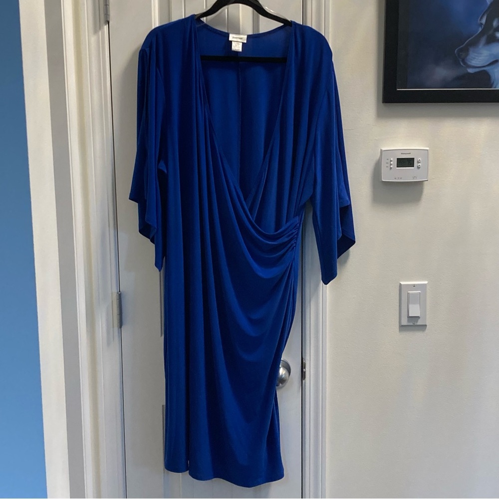 Avenue Blue Dress Midi Length
